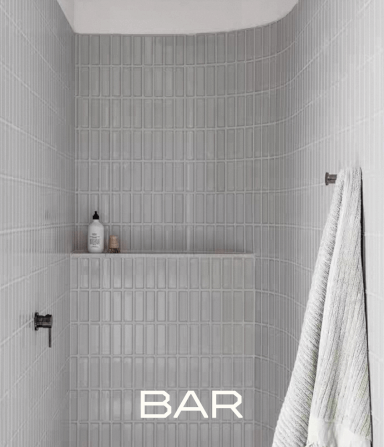 โมเสค TIMELESS TILES รุ่น BAR 29.3X28.5 ซม. สีเทา SILVER GRAY ผิวเงา_5